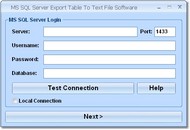 MS SQL Server to Text Files Import, Export & Conve screenshot